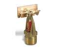 Globe SPSW200 GL Series Rough Brass Sidewall Sprinkler Head - 1/2", 200 °F