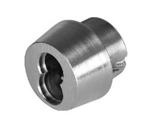 GMS Comp. ICT726DAR 7 Pin Small Format Best Interchangeable Core Tapered Mortise Cylinder Housing with Adams Rite Cam Satin Chrome Finish
