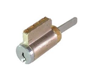 GMS Comp. K001SCE26DOB Zero Bitted Knob / Lever Cylinder with Schlage E Keyway Satin Chrome Finish