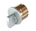 GMS Comp. M100TC26DAR 1" Mortise T Turn Cylinder with Adams Rite Cam and Die Cast Turn Satin Chrome Finish