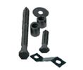 Goldberg Brothers 60013MX-0 Bypass Spacer Kit (no soffit kit), Standard Raw, for 1-3/8" Door - 6 Sets - Standard Series Bypass Hardware