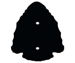 Goldberg Brothers 6001AT003-D BR Accent Trim, Arrowhead - Blue Ribbon Finish - Standard Series