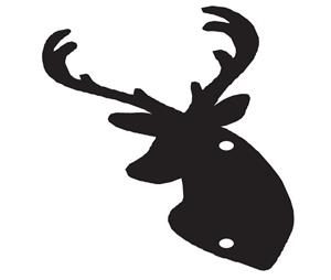 Goldberg Brothers 6001AT231-MB Accent Trim, Deer - Matte Black Texture Finish - Standard Series