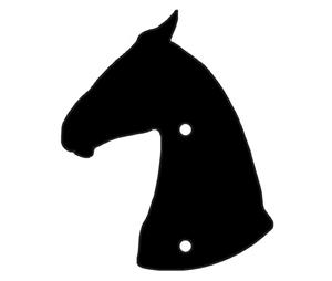 Goldberg Brothers 6001AT241-D CV Accent Trim, Horse Head - Copper Vein Finish - Standard Series