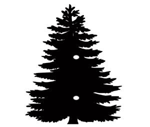 Goldberg Brothers 6001AT302-6 Accent Trim, Pine Tree - Black Finish - Standard Series