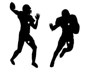 Goldberg Brothers 6001AT511-1 Accent Trim, Football Set - Silver Metallic Finish - Standard Series