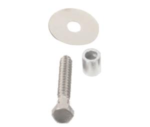 Goldberg Brothers 60053M Track Mounting Hardware, Fits 1-3/8" Thick Doors - Stainless Steel Series