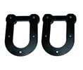 Goldberg Brothers 60013R2-0 Standard Horseshoe Hanger Only with Bolts, Standard Raw, Fits 1-3/8" Thick Doors - Standard Series