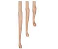 Grand River GRQA15-A Ash Queen Anne Style Furniture Grade Table Leg 15" - 1 Each