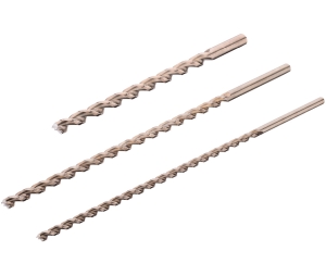 Hafele 001.20.354 HSS Twist Drill Bit Set, With Centering Tip, Box of 3 Pieces