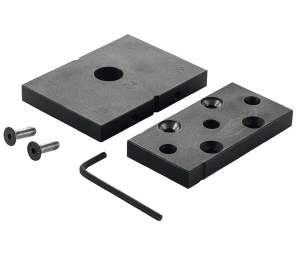 Hafele 001.25.010 Drilling Jig, Häfele Minifix® 24/34, Burnished Steel, Black