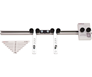 Hafele 001.35.040 Handle Drilling Jig, Plexiglass, Clear and Aluminum