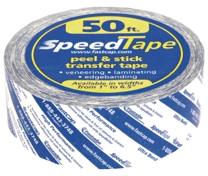 Hafele 003.58.243 Speed Tape, 2-Sided Peel & Stick Transfer Tape, 1-1/2" x 50', Acrylic, Roll