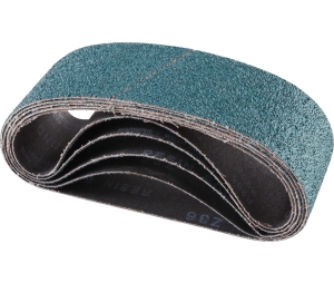 Hafele 005.32.532 Portable Belt, Resin Cloth Open, 4" x 24", 80 Grit, Zirconia Alumina, Box of 5 Pieces