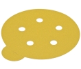 Hafele 005.33.170 Abrasive Paper Disc, PSA, 5 Holes, 5" Diameter, P80 Grit, Aluminum Oxide