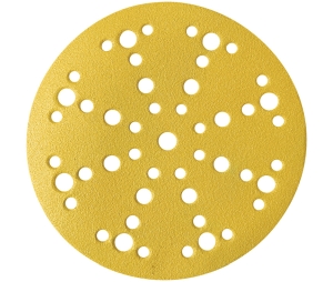 Hafele 005.34.588 Abrasive Paper Disc, Hook-N-Loop, 49 Holes, 6" Diameter, P280 Grit, Aluminum Oxide