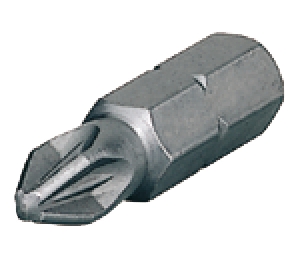 Hafele 006.37.285 Standard Pozi Drive, With 1/4" Hexagonal Shaft, 2" Length, #2 Size, Steel, Box of 10 Pieces