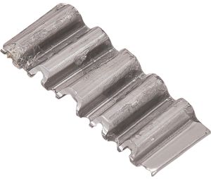Hafele 006.50.160 1" Crown Corrugated Fastener, Senco, 25 Gauge, 3/8" Length, X06NRA, Steel, Bright, Box of 5000