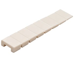 Hafele 006.90.920 Furniture Wedge, With break away sections, 99 x 20 mm (3-7/8" x 3/4"), 8 mm (5/16") Thickness, Plastic, White
