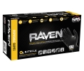 Hafele 007.64.045 Raven Gloves, 6 mm Thickness, Powder-Free, M Size, Nitrile, Black, Box of 100 Pieces