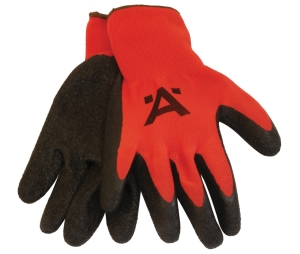 Hafele 007.64.573 Spidey Gloves, Nylon, Latex Coated, Red/Black, Large, Pair