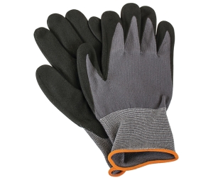 Hafele 007.64.583 Stealth Glove, Black Nitrile Coated, Nylon/Spandex Blend, Large, Pair