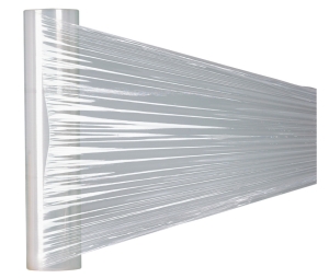 Hafele 007.81.047 Stretch Wrap, For securing work pieces, 3" x 1000', With Corrugated Handle, PE, Clear