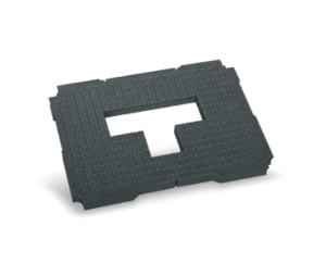 Hafele 008.06.896 Foam, For Systainer® T-Loc Tool Boxes, Rigid Foam, Plastic, Black