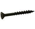 Hafele 010.23.071 Zip-R Screw, Flat Countersunk Head, #2 Phillips, with Nibs, #8 x 2" Screw Ø x Length, Partial Thread, Steel, Black Oxide