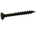 Hafele 010.23.080 Zip-R Screw, Flat Countersunk Head, #2 Phillips Drive, with Nibs, #8 x 1-5/8", Partial Thread, Steel, Black Oxide, Box of 5000