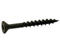 Hafele 010.23.130 Zip-R Screw, Flat Countersunk Head, #2 Square Drive, #8 x 1-1/4", Partial, Steel, Black Oxide, Box of 5000