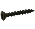 Hafele 010.72.065 Zip-R Screw, Flat Countersunk Head, #2 Square Drive, with Nibs, #8 x 3/4", Full Thread, Steel, Black Oxide, Box of 1000