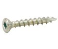 Hafele 010.72.963 Zip-R Screw, Flat Countersunk Head, #2 Square Drive, #8 x 5/8", Full Thread, Steel, Zinc Plated, Box of 1000