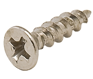 Hafele 010.77.104 Wood Screw, Flat Head Countersunk, Phillips Drive, #5 x 5/8" Length, Steel, Antique English, Box of 1000 Pieces