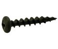 Hafele 010.83.068 Zip-R Screw, Pan Head, #2 Phillips Drive, #8 Screw Diameter x 1-1/4" Length, Full Thread, Black Oxide, Set of 1000 Pieces