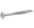 Hafele 015.85.990 Zip-R Screw, Pan Head, #2 Phillips Drive, #10 Screw Diameter x 5/8" Length, Partial Thread, Nickel-Plated, Set of 1000 Pieces