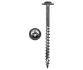 Hafele 010.89.703 Cabinet Installation Screw, #3 Square Round Washer Head, #10 x 3-1/2" Length, Steel, White, Box of 1000 Pieces
