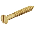 Hafele 011.20.412 Countersunk Head Screw, Partial Thread, 12 mm (1/2") Length, 5.6 mm (7/32") Head Diameter, Brass, Bright, Box of 200 Pieces