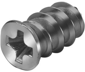 Hafele 012.51.733 Euro screw, Varianta, Countersunk Head, PZ2, Phillips Drive, (5/8") 16 mm Length, Steel, Nickel, Box of 5000