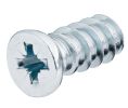 Hafele 013.20.912 Euro screw, with Special Cylinder Head, #2 Pozi Drive, Shop Pack, (7/16") 11 mm Length, Steel, Zinc plated, Box of 500