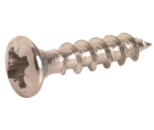 Hafele 015.55.648 Raised Countersunk Head Screw, Hospa, Length: #6 x 5/8" (17 mm), Steel, Nickel Plated, Orga-Box, Box of 1000 Pieces