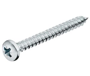 Hafele 015.71.526 Chipboard Screw, Hospa, Pan Head, Fully Threaded, 13 mm Length, 3 mm Thread Diameter, Galvanized, Set of 1000 Pieces
