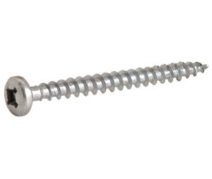Hafele 015.80.168 Spax® Screw, Pan Head Screw With Uni-Drive, #8 x 1-1/4" Thread Length, Zinc-Plated, Set of 200 Pieces