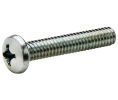 Hafele 020.42.271 Decorative Hardware Screws, Pan Head, Phillips Drive, 1/4-20 x 3/4", Steel, Zinc, Box of 100