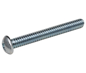 Hafele 020.43.272 Decorative Hardware Screw, #2 Phillips Drive, M6 x (1") 25 mm, Steel, Zinc Plated, Box of 50 Pieces
