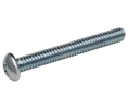 Hafele 020.43.275 Decorative Hardware Screw, #2 Phillips Drive, M6 x (1-9/16") 40 mm, Steel, Zinc Plated, Box of 50 Pieces