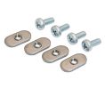 Hafele 020.92.761 Hardware Bag, for Floating Shelf Extrusion, Steel, Set of 4 - M5 x 12mm screws and 4 - M5 weld nuts