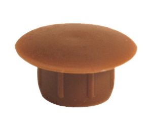 Hafele 045.00.289 Cover Cap, Tapered For Tight Grip, 1/2" (13 mm) Diameter, 1/4" (6 mm) Length, Plastic, Light Brown RAL 8007, Box of 100 Pieces