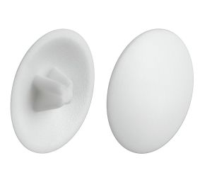 Hafele 045.03.726 Cover Cap, For Countersunk Head With Cross Slot Drive, 12 mm Diameter, PZ2 Cross Slot, White RAL 9010, Set of 1000 Pieces
