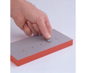 Hafele 045.24.200 Cover Cap, Capfix, Self-Adhesive, 9/16" (14 mm) Diameter, For Screw Heads or Minifix Connector Housing, Wood, Unfinished, Veneer, Mahogany, Box of 1040 Pieces